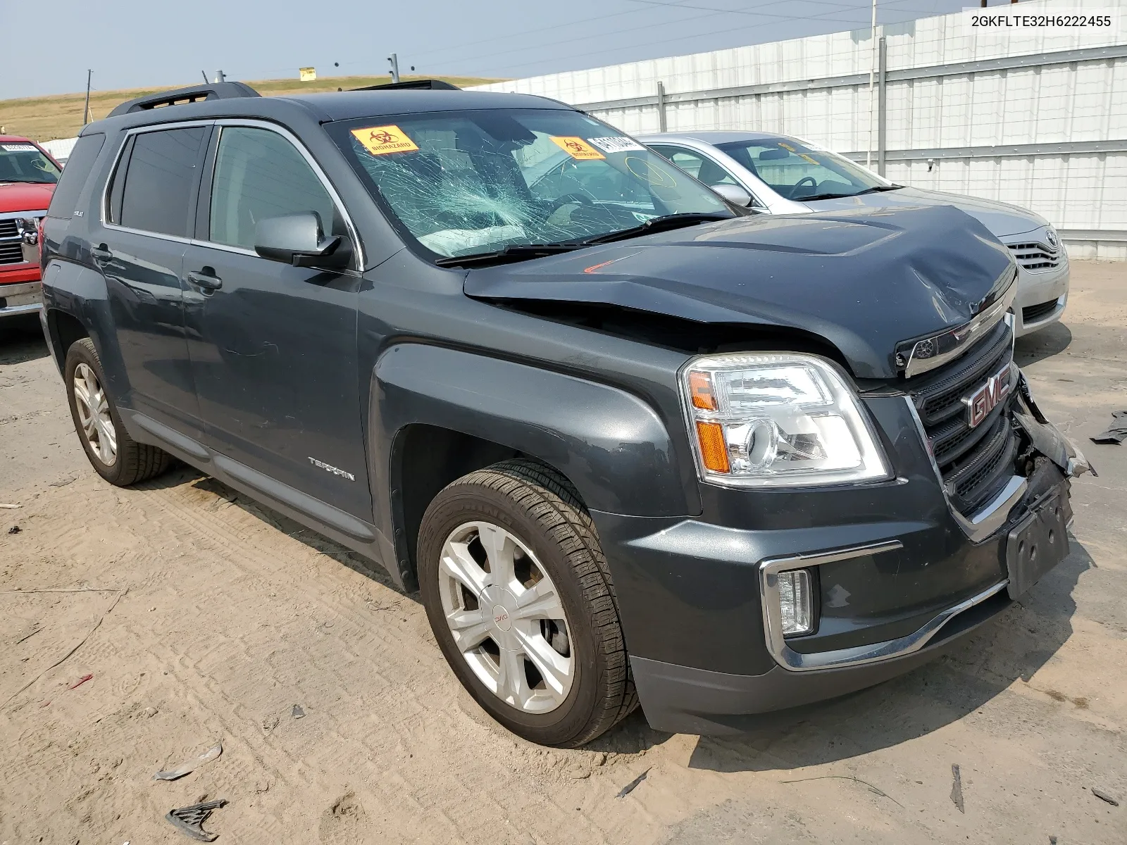 2017 GMC Terrain Sle VIN: 2GKFLTE32H6222455 Lot: 64110344