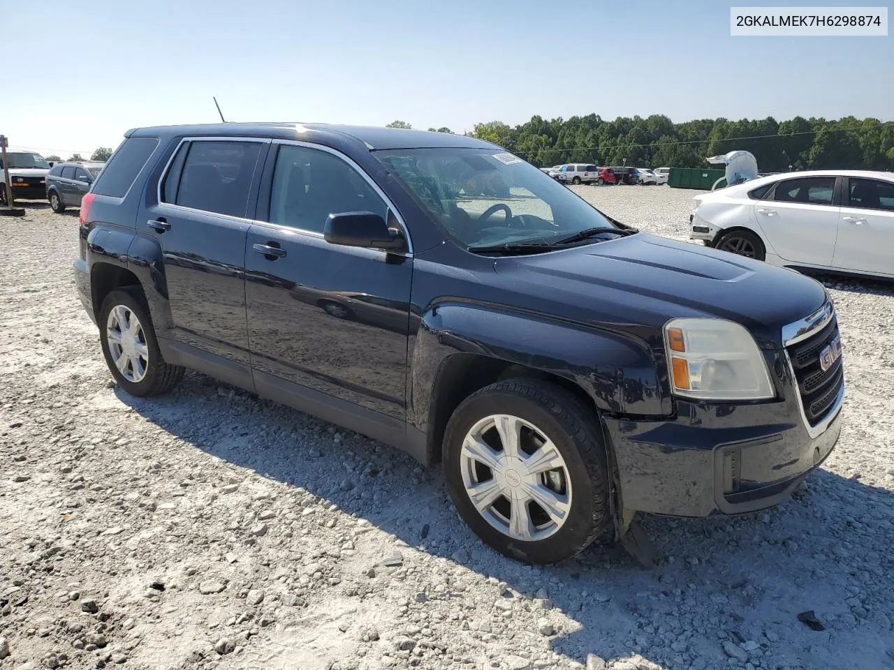 2017 GMC Terrain Sle VIN: 2GKALMEK7H6298874 Lot: 68820944