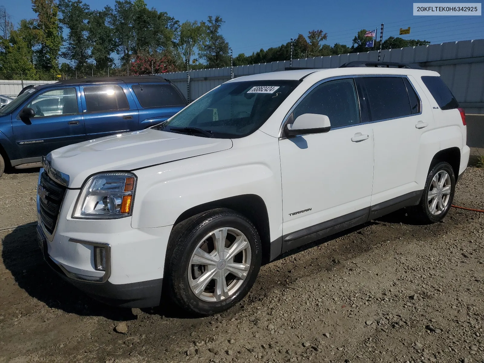 2017 GMC Terrain Sle VIN: 2GKFLTEK0H6342925 Lot: 68862424