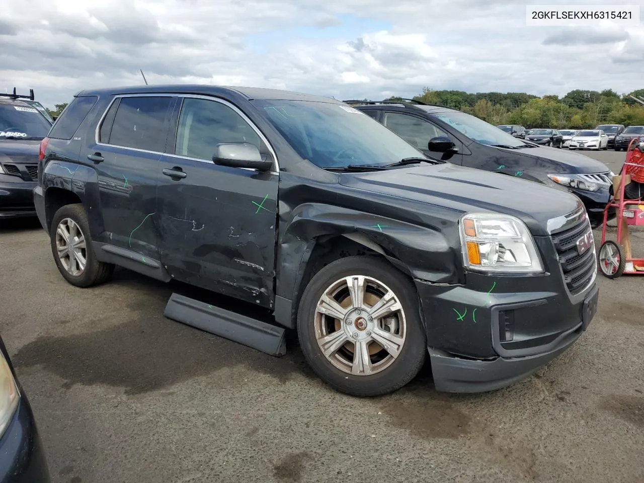 2017 GMC Terrain Sle VIN: 2GKFLSEKXH6315421 Lot: 71000494