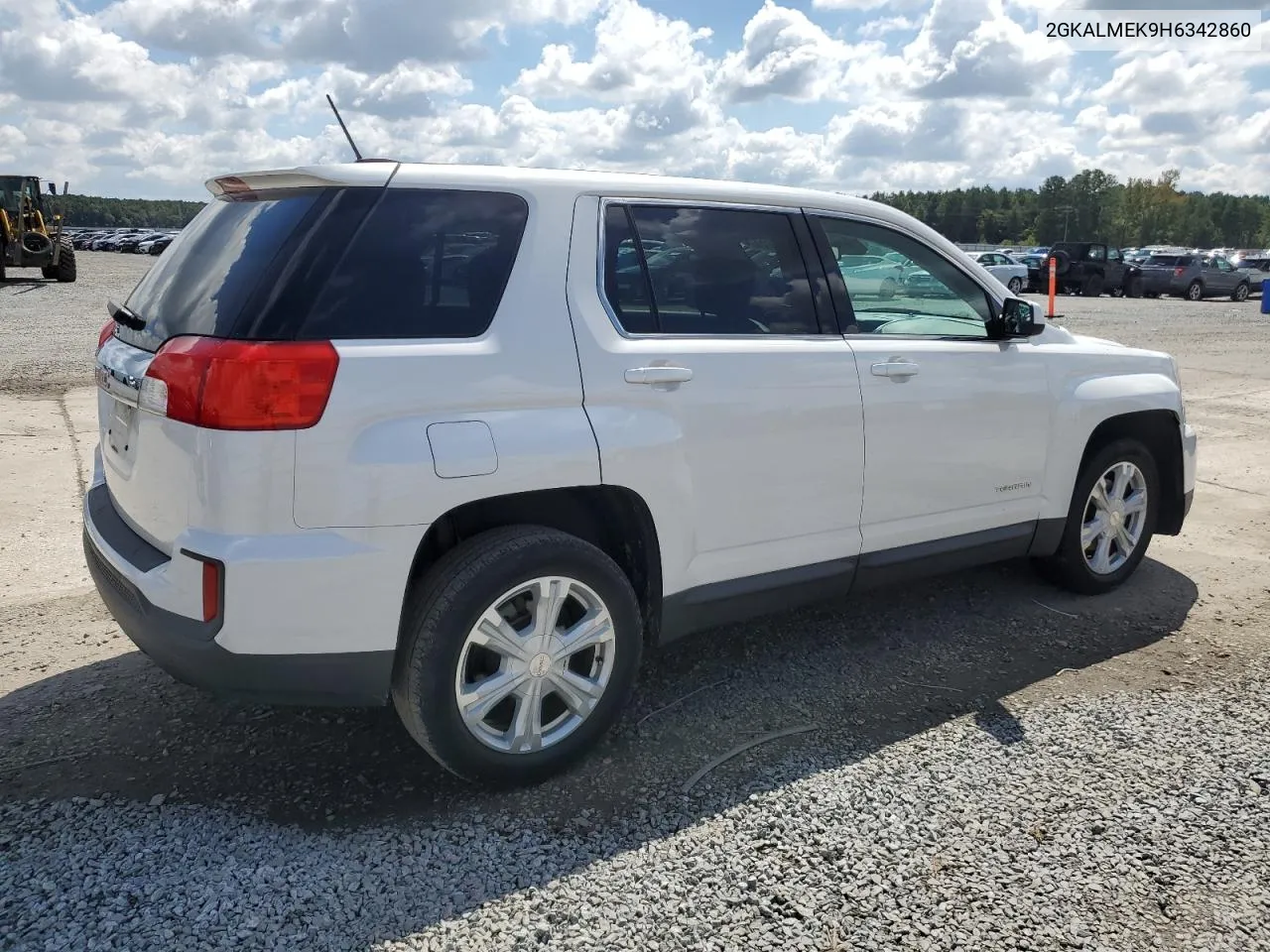 2017 GMC Terrain Sle VIN: 2GKALMEK9H6342860 Lot: 71165624