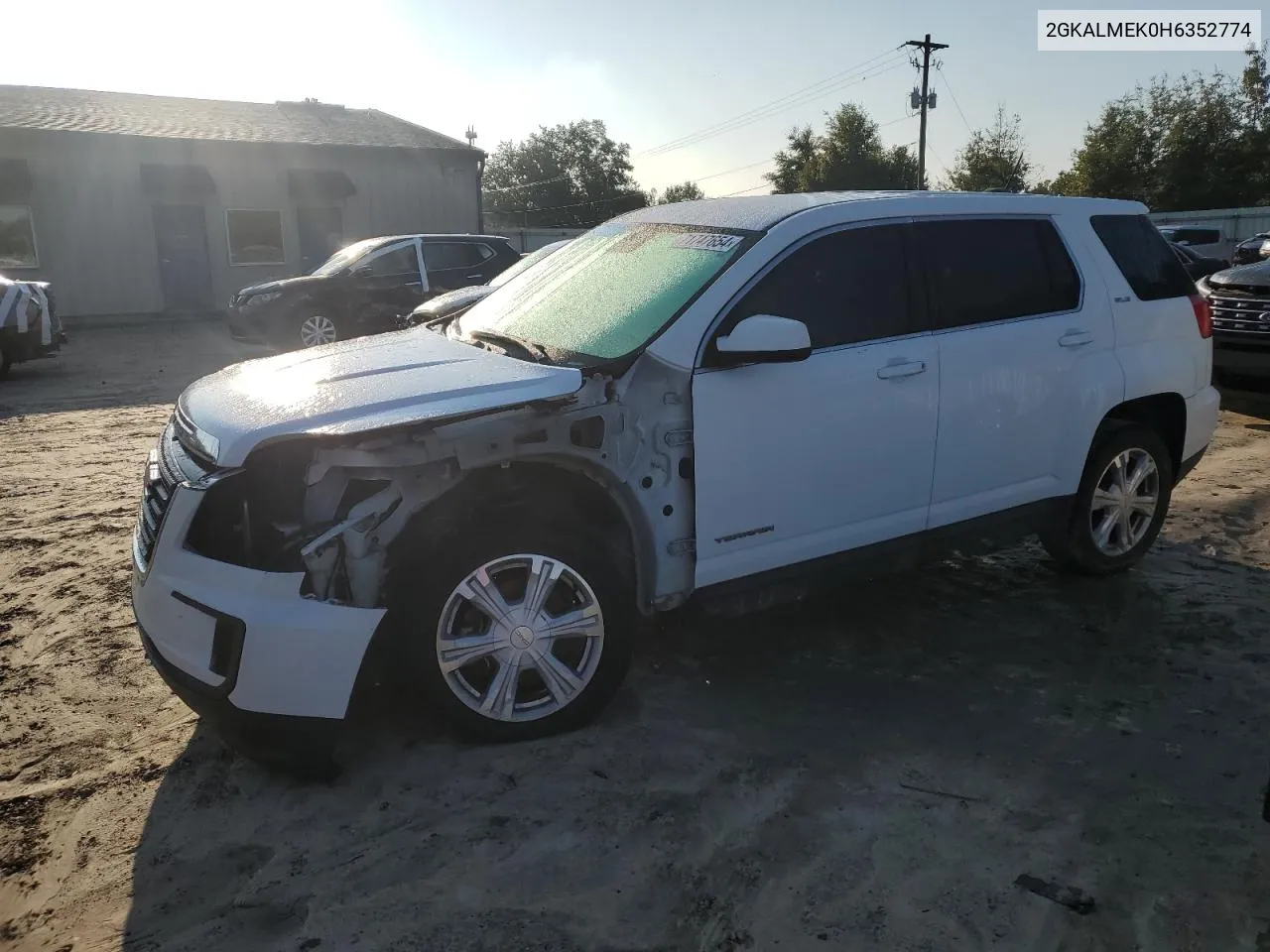 2017 GMC Terrain Sle VIN: 2GKALMEK0H6352774 Lot: 71747654