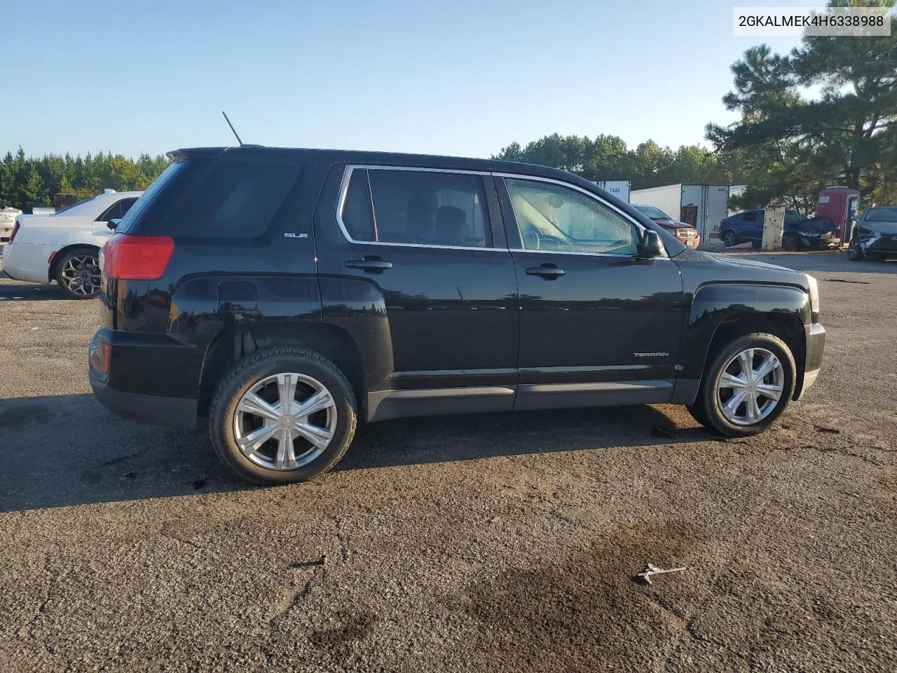 2017 GMC Terrain Sle VIN: 2GKALMEK4H6338988 Lot: 72525624