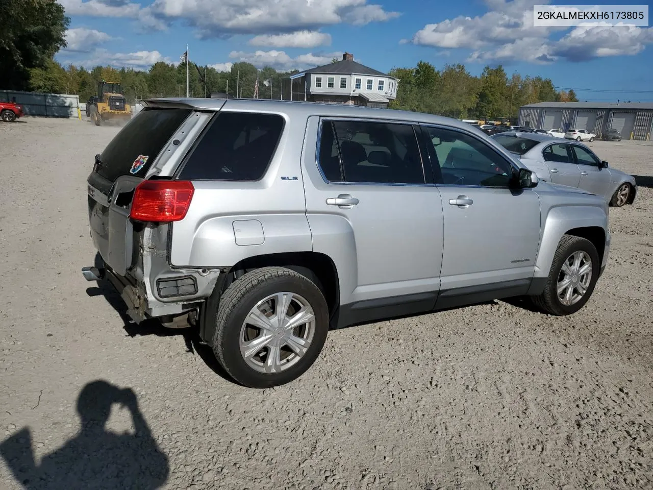 2017 GMC Terrain Sle VIN: 2GKALMEKXH6173805 Lot: 72920244