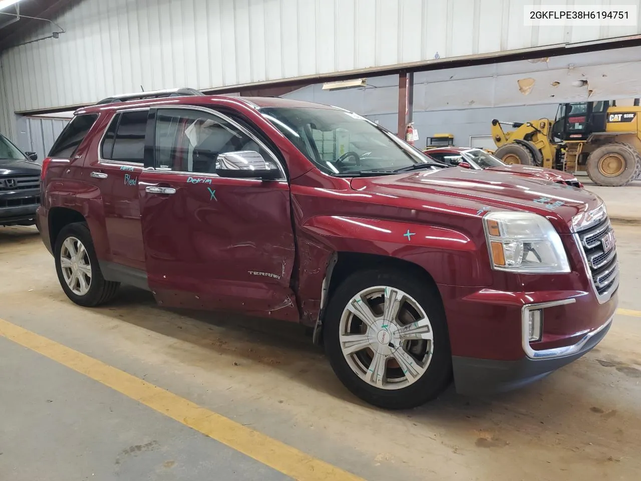 2017 GMC Terrain Slt VIN: 2GKFLPE38H6194751 Lot: 74349844