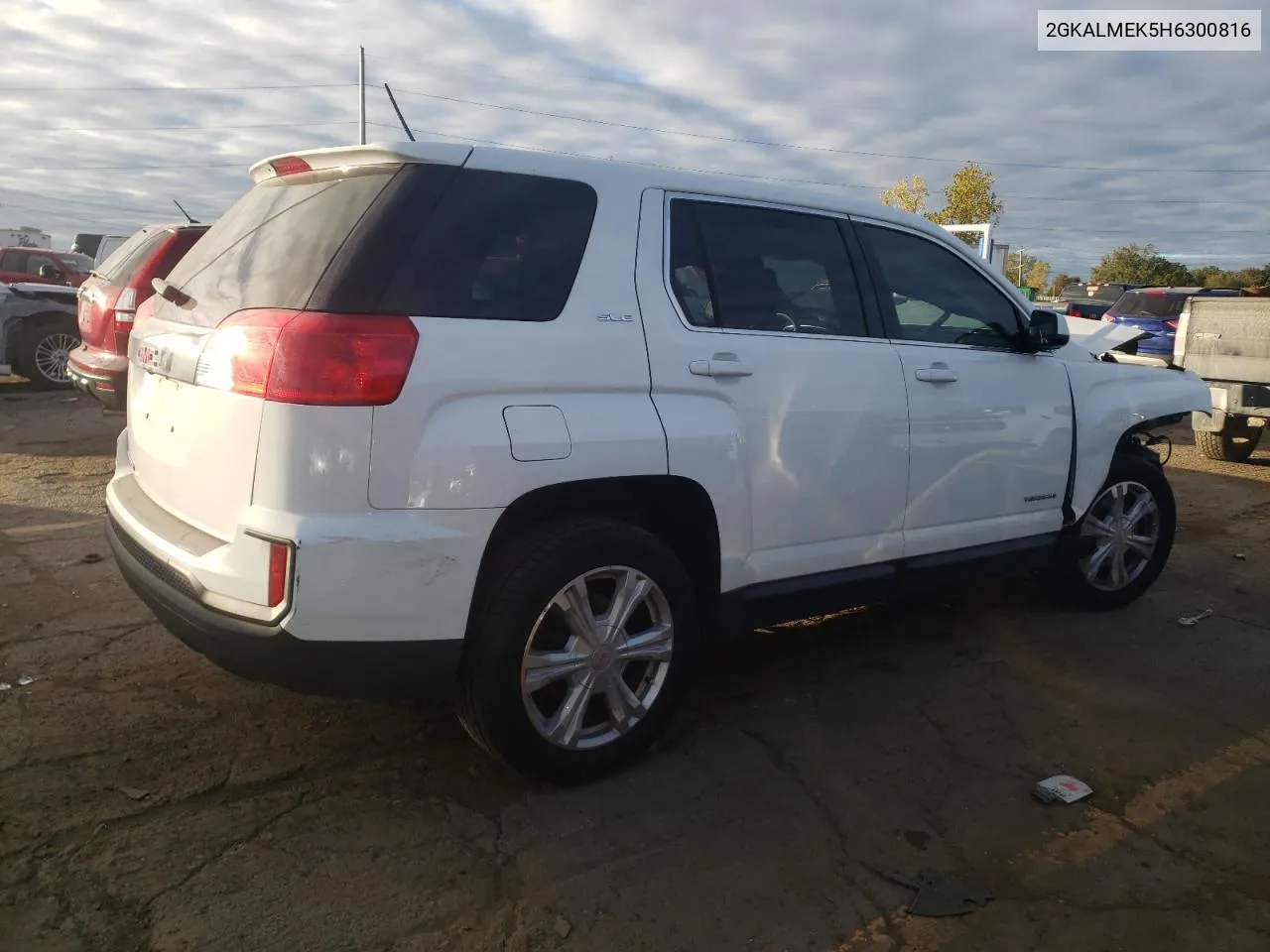 2017 GMC Terrain Sle VIN: 2GKALMEK5H6300816 Lot: 74596724