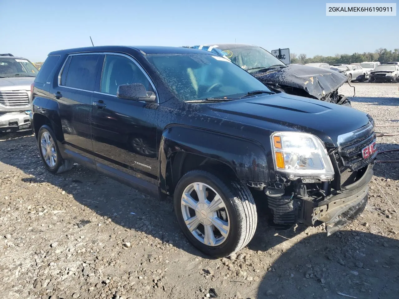 2017 GMC Terrain Sle VIN: 2GKALMEK6H6190911 Lot: 74917134