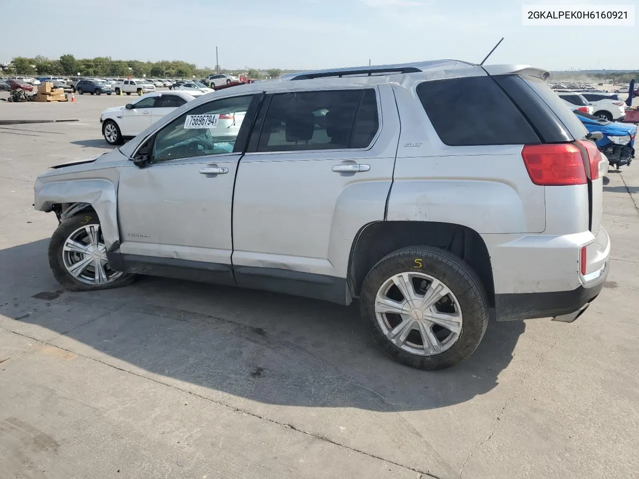 2017 GMC Terrain Slt VIN: 2GKALPEK0H6160921 Lot: 75696794