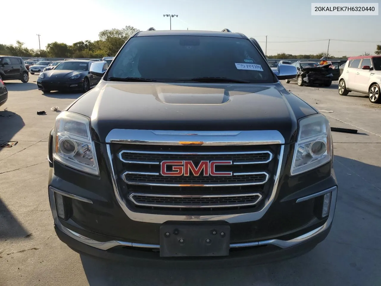 2017 GMC Terrain Slt VIN: 2GKALPEK7H6320440 Lot: 75749704