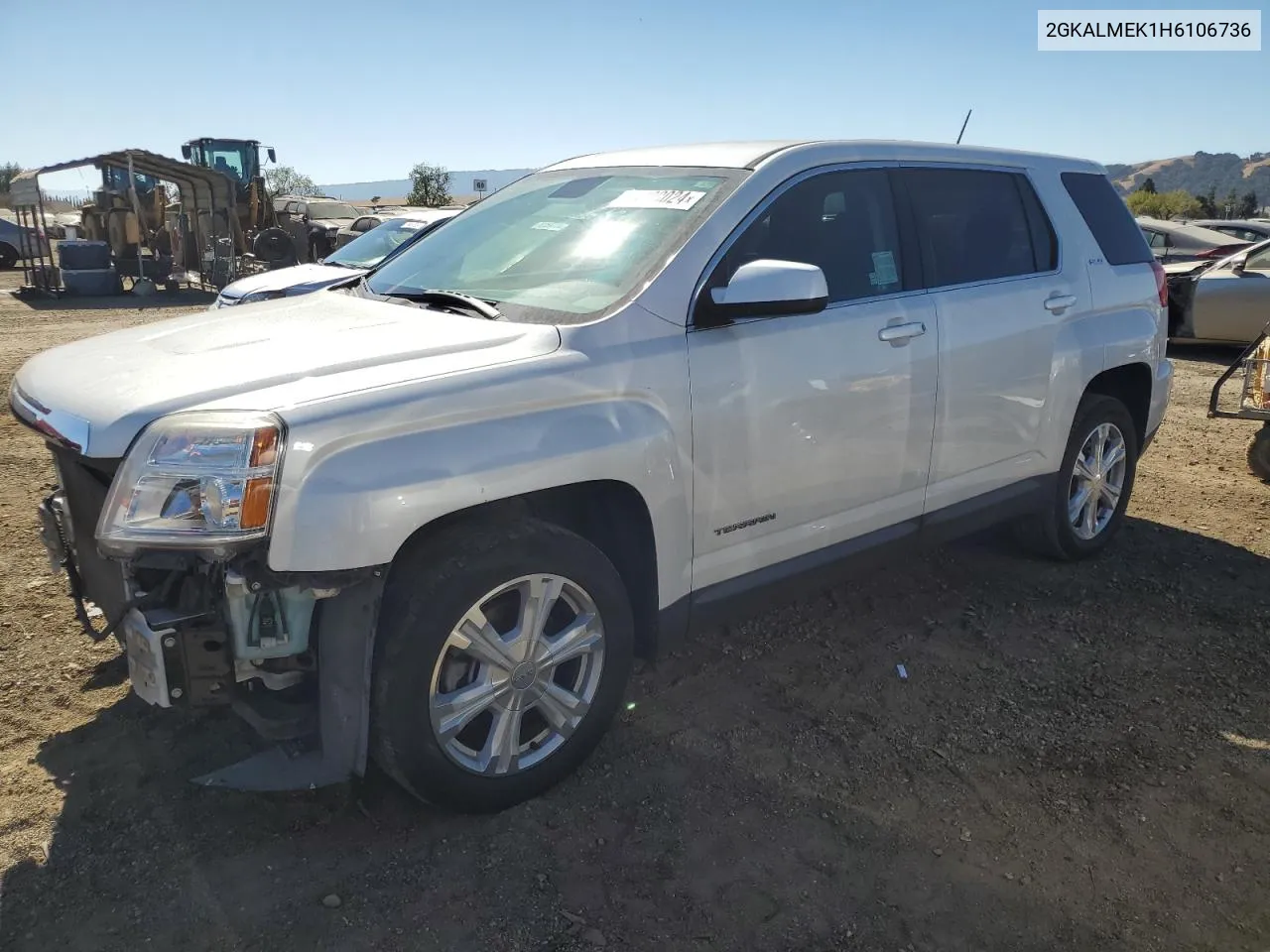 2017 GMC Terrain Sle VIN: 2GKALMEK1H6106736 Lot: 76390024