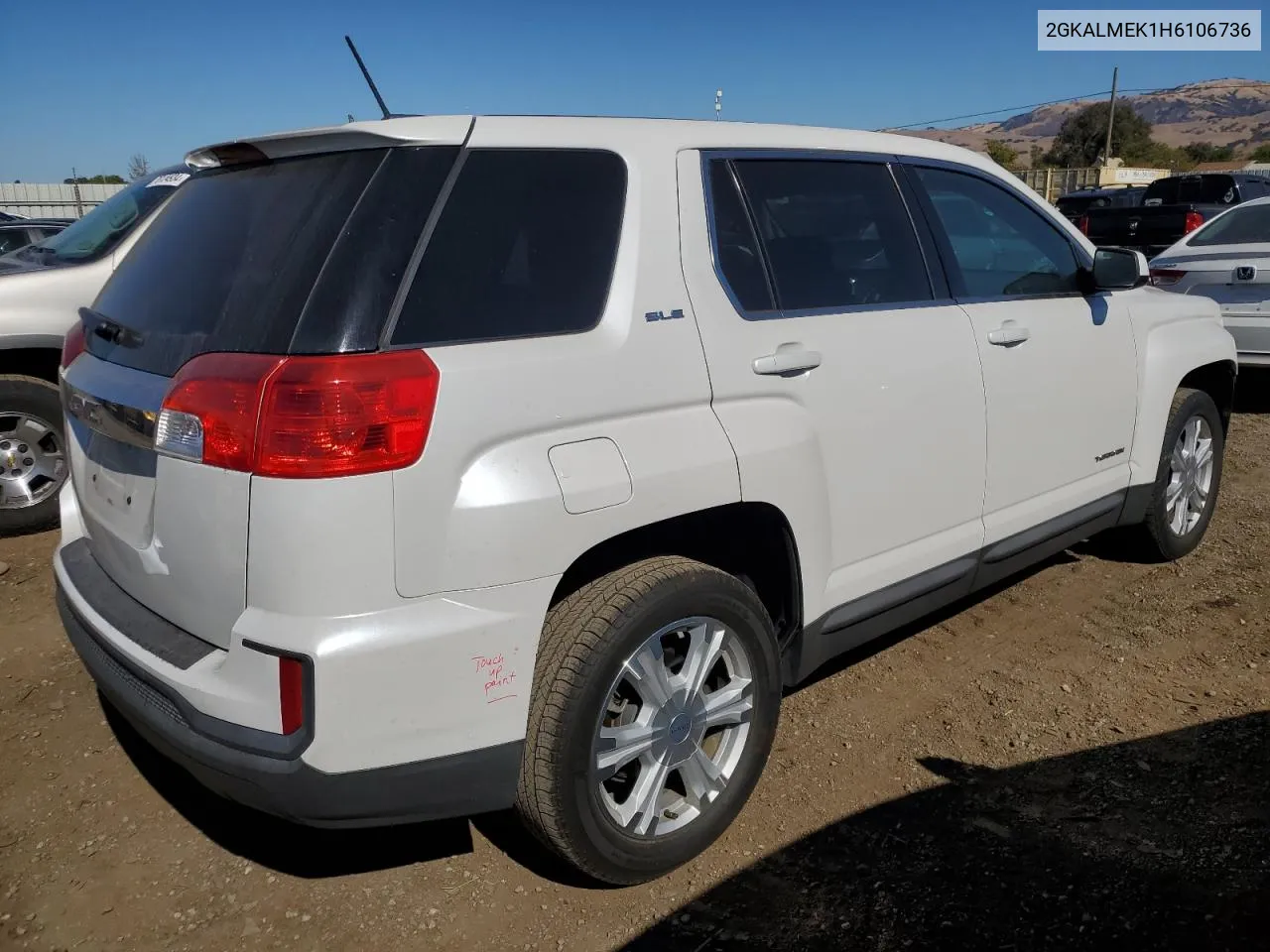 2017 GMC Terrain Sle VIN: 2GKALMEK1H6106736 Lot: 76390024