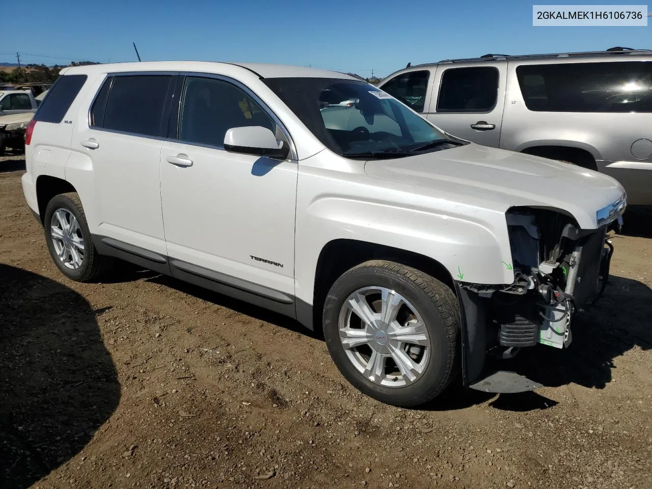 2017 GMC Terrain Sle VIN: 2GKALMEK1H6106736 Lot: 76390024