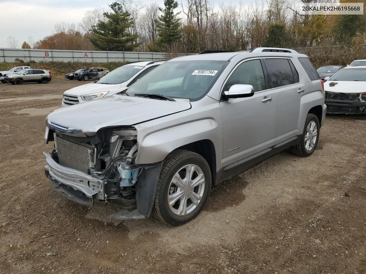 2017 GMC Terrain Slt VIN: 2GKALPEK2H6195668 Lot: 76907794