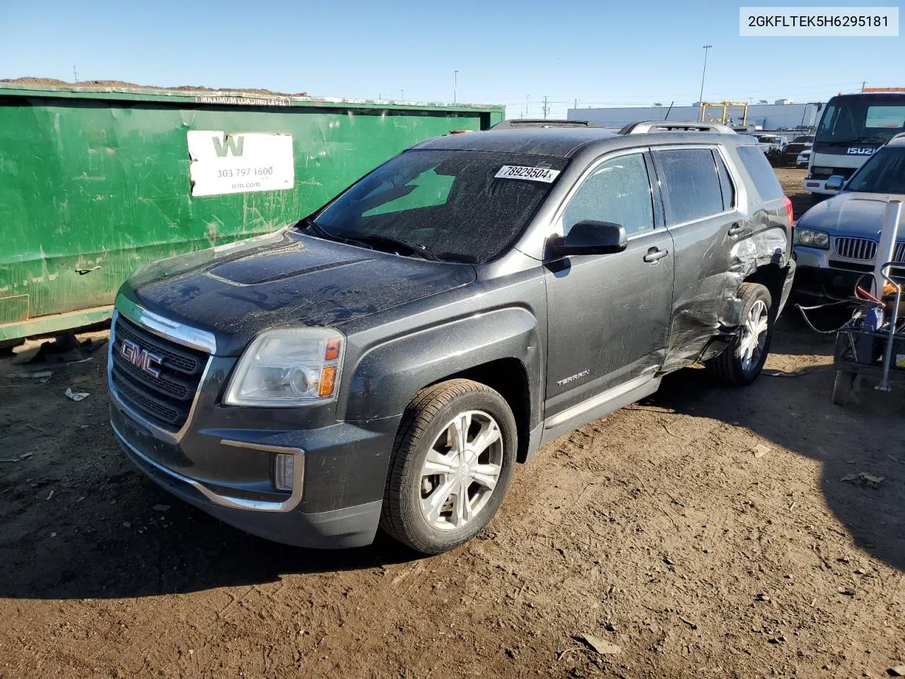 2017 GMC Terrain Sle VIN: 2GKFLTEK5H6295181 Lot: 78929504