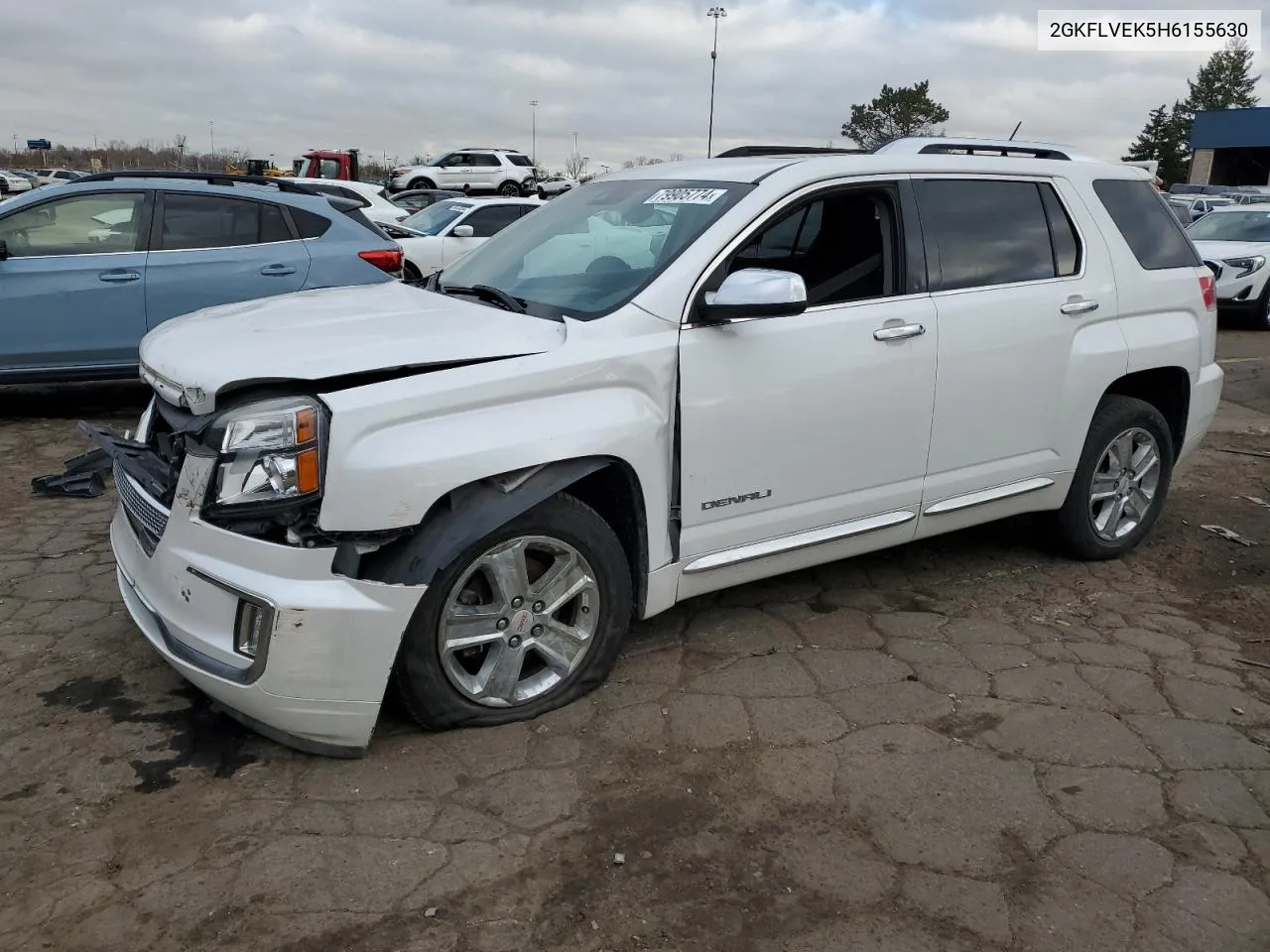 2017 GMC Terrain Denali VIN: 2GKFLVEK5H6155630 Lot: 79905774