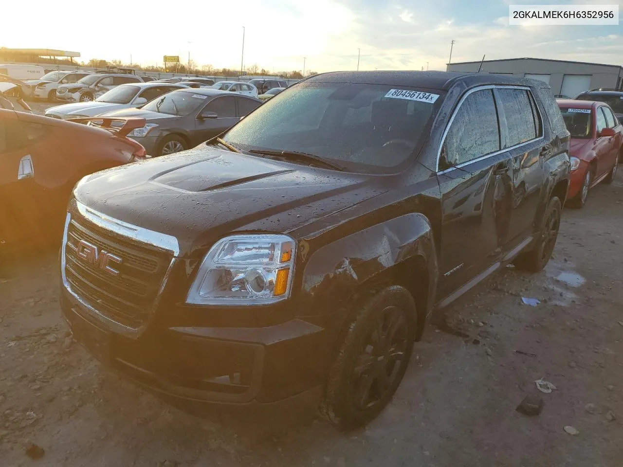 2017 GMC Terrain Sle VIN: 2GKALMEK6H6352956 Lot: 80456134