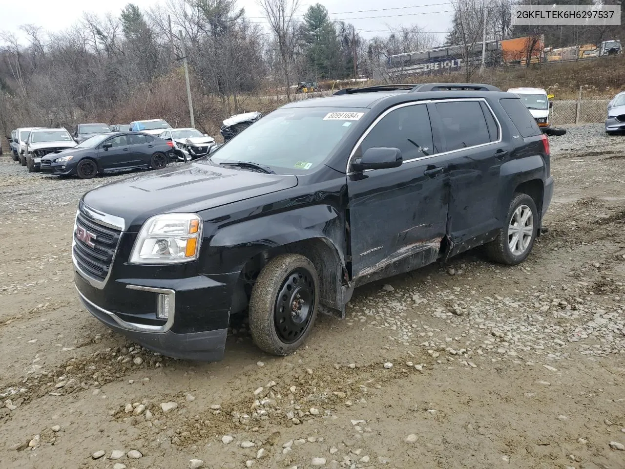 2017 GMC Terrain Sle VIN: 2GKFLTEK6H6297537 Lot: 80991684