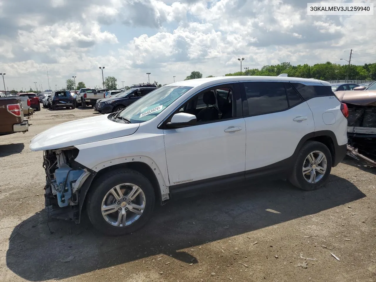 2018 GMC Terrain Sle VIN: 3GKALMEV3JL259940 Lot: 55463924