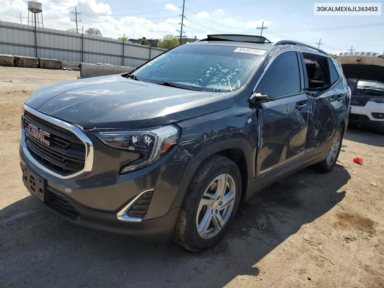 2018 GMC Terrain Sle VIN: 3GKALMEX6JL363453 Lot: 55492784