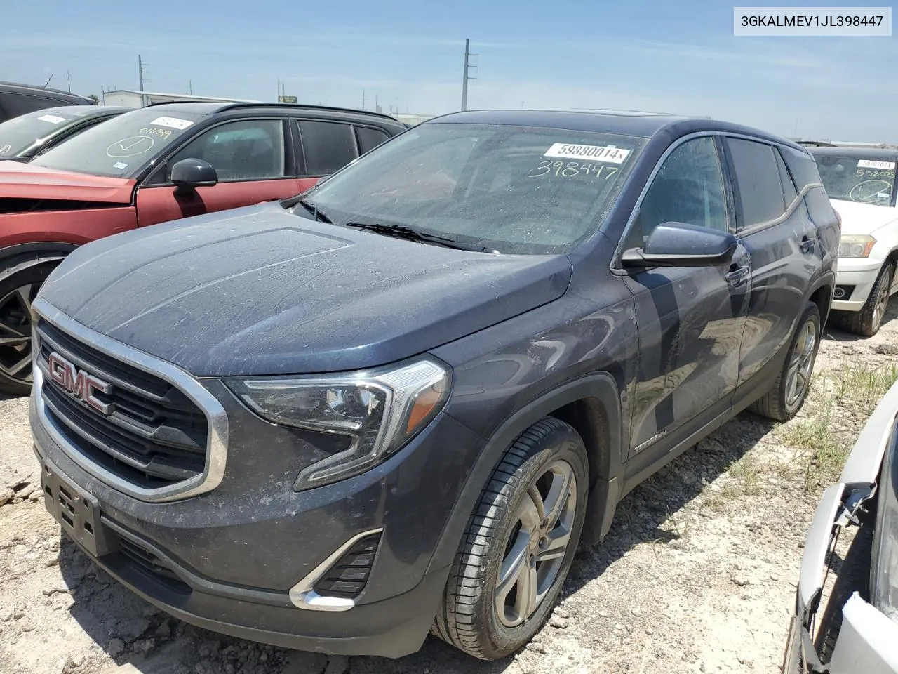 2018 GMC Terrain Sle VIN: 3GKALMEV1JL398447 Lot: 59880014