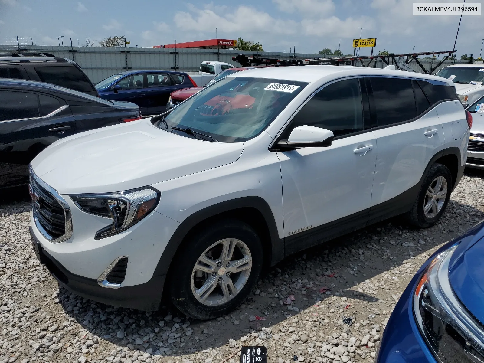 2018 GMC Terrain Sle VIN: 3GKALMEV4JL396594 Lot: 65001914