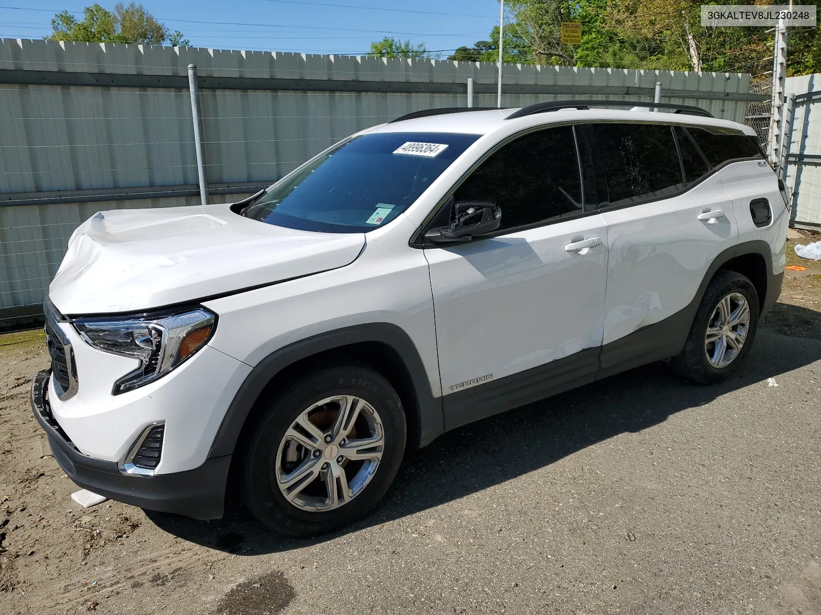 2018 GMC Terrain Sle VIN: 3GKALTEV8JL230248 Lot: 65352194