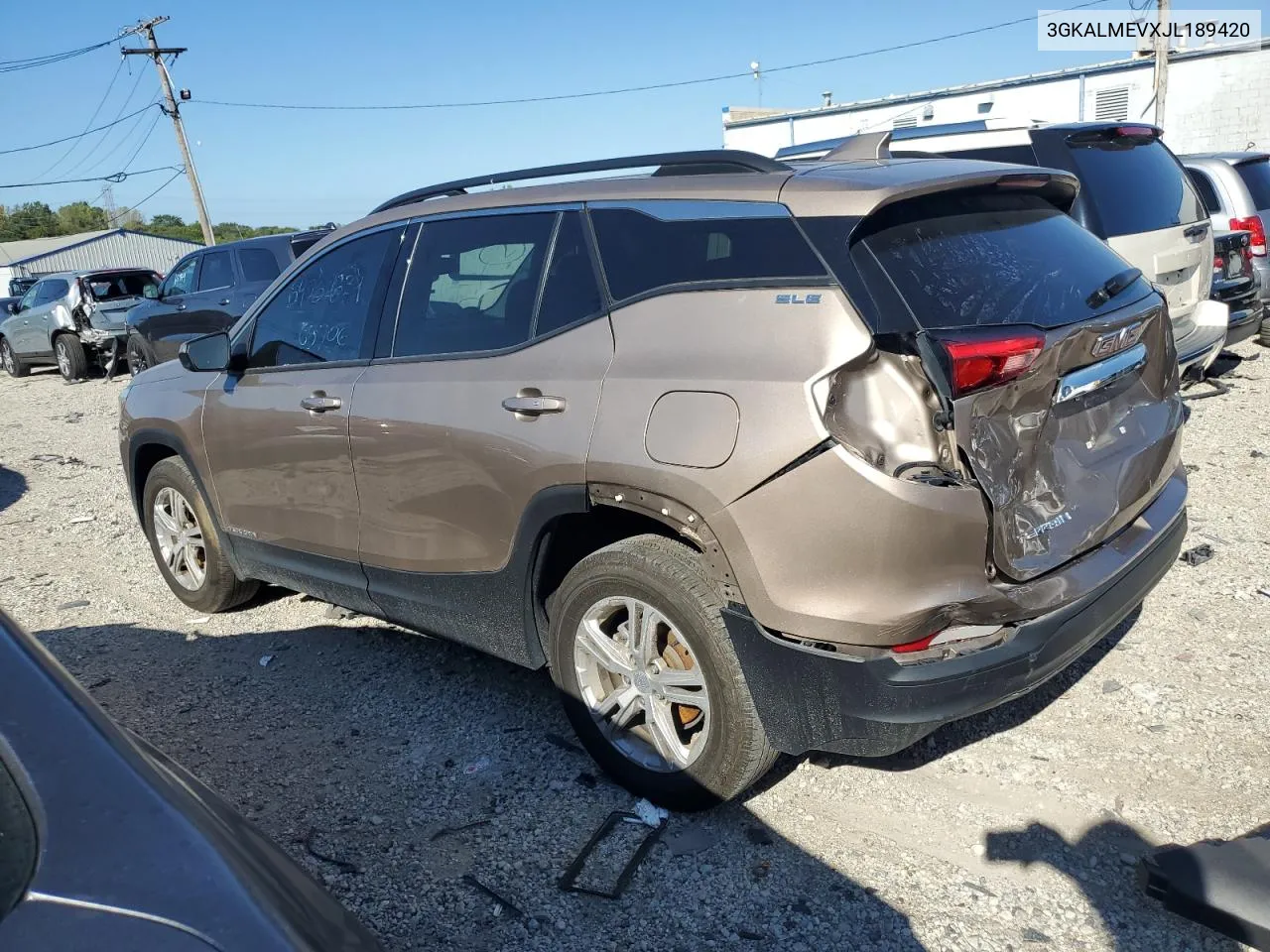 3GKALMEVXJL189420 2018 GMC Terrain Sle