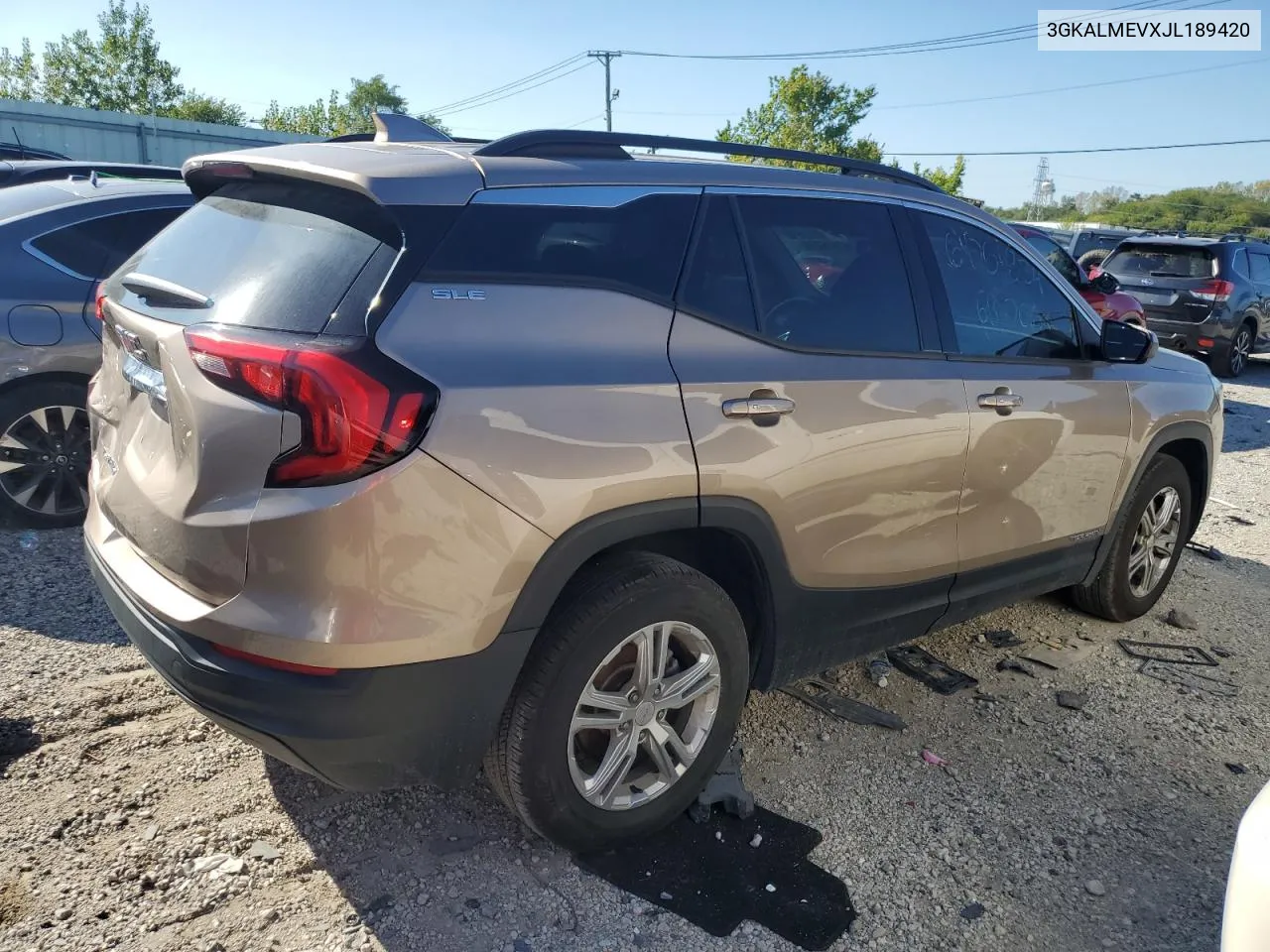 2018 GMC Terrain Sle VIN: 3GKALMEVXJL189420 Lot: 67976204