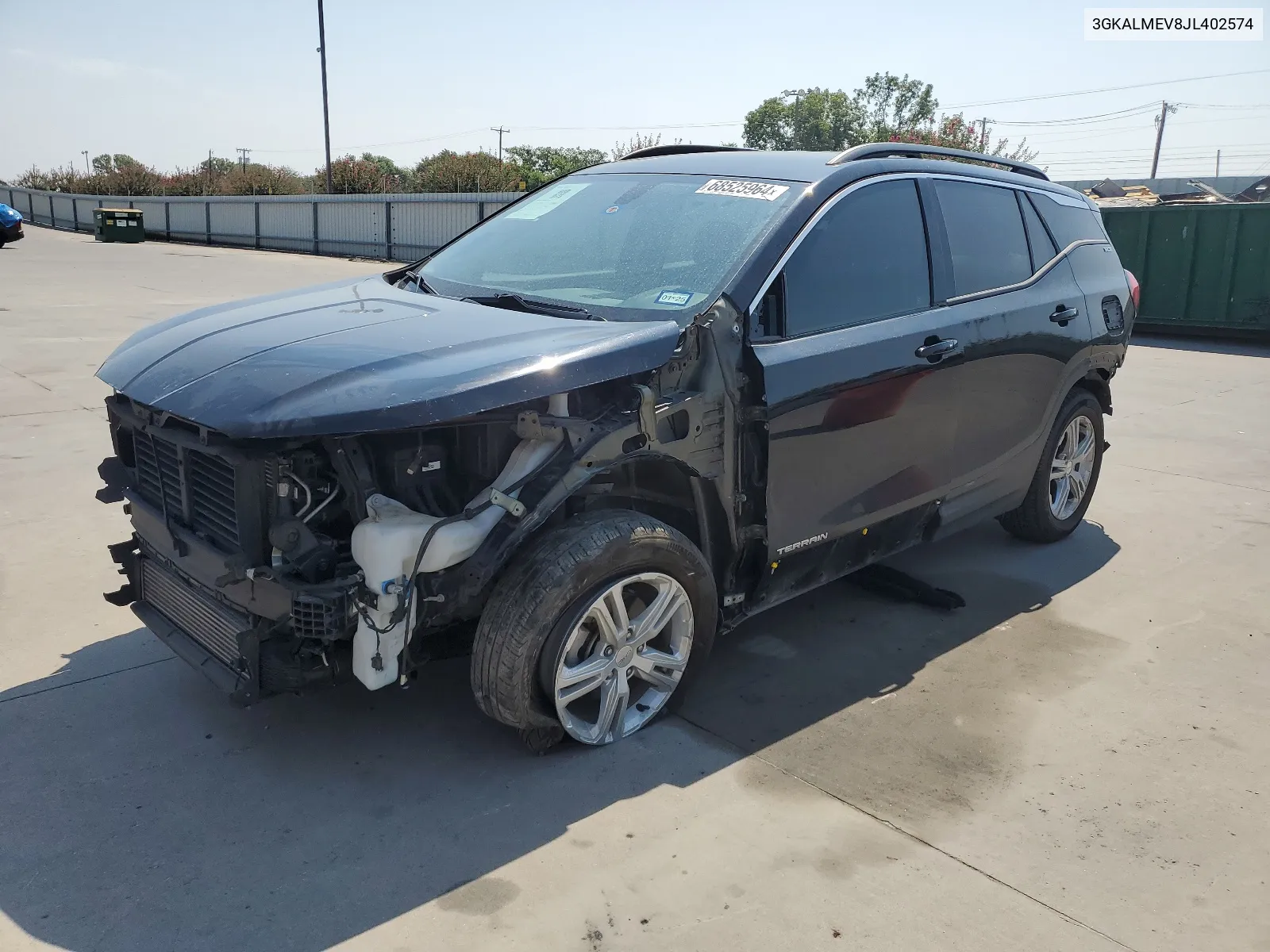 2018 GMC Terrain Sle VIN: 3GKALMEV8JL402574 Lot: 68525964