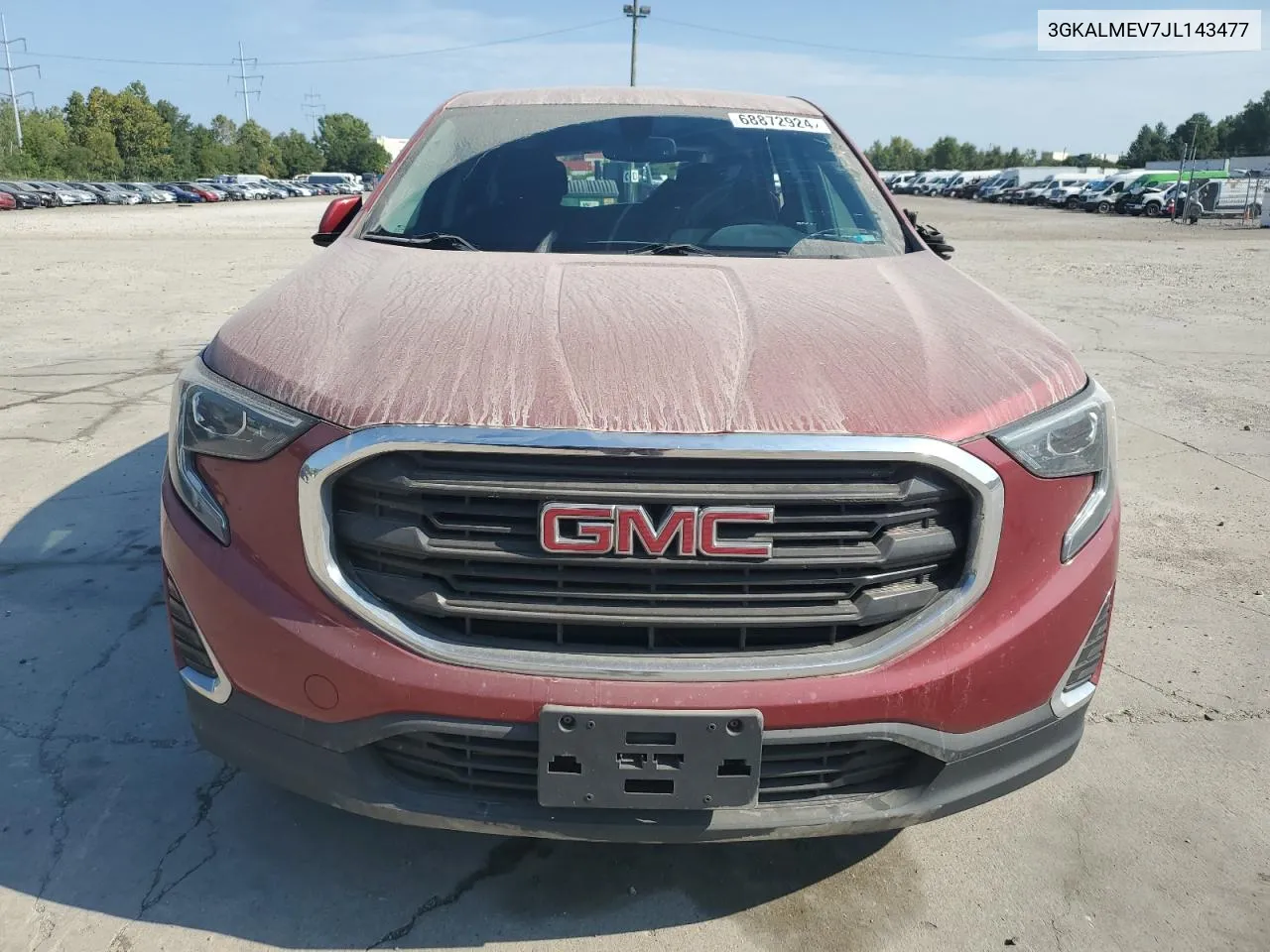 2018 GMC Terrain Sle VIN: 3GKALMEV7JL143477 Lot: 68872924