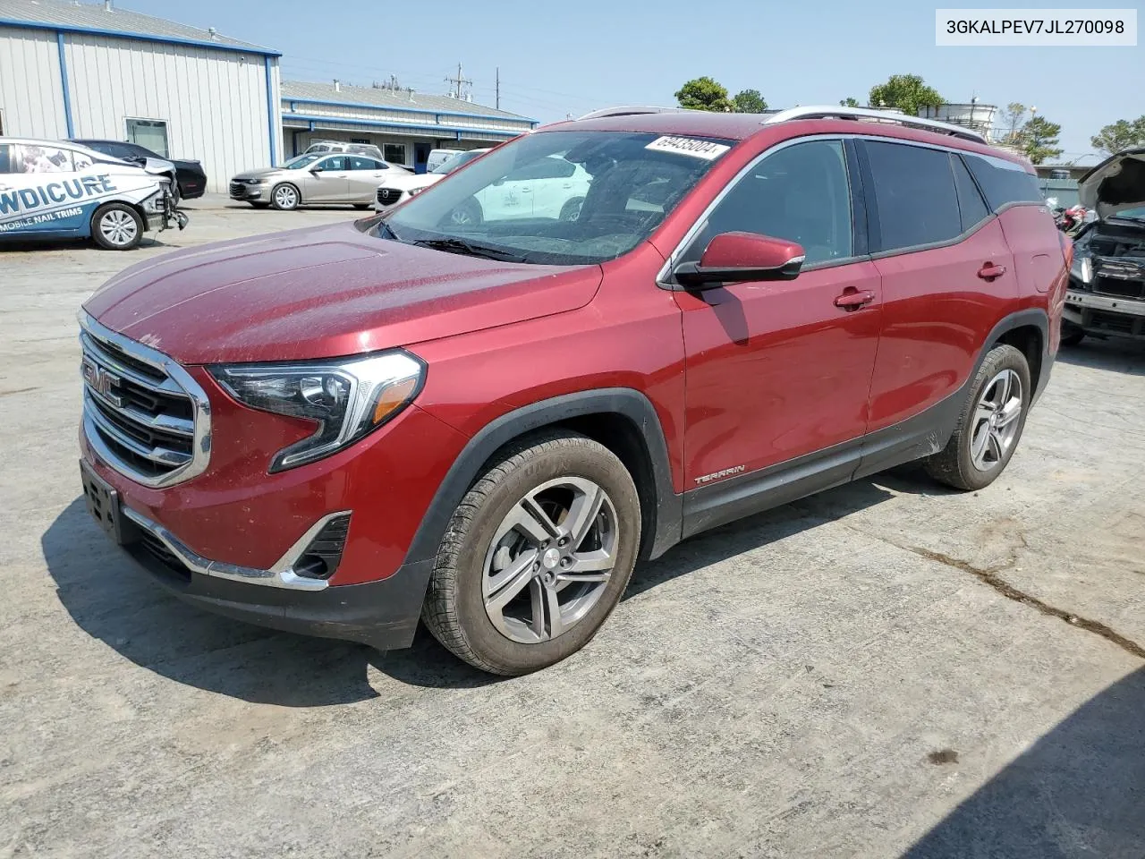 2018 GMC Terrain Slt VIN: 3GKALPEV7JL270098 Lot: 69435004