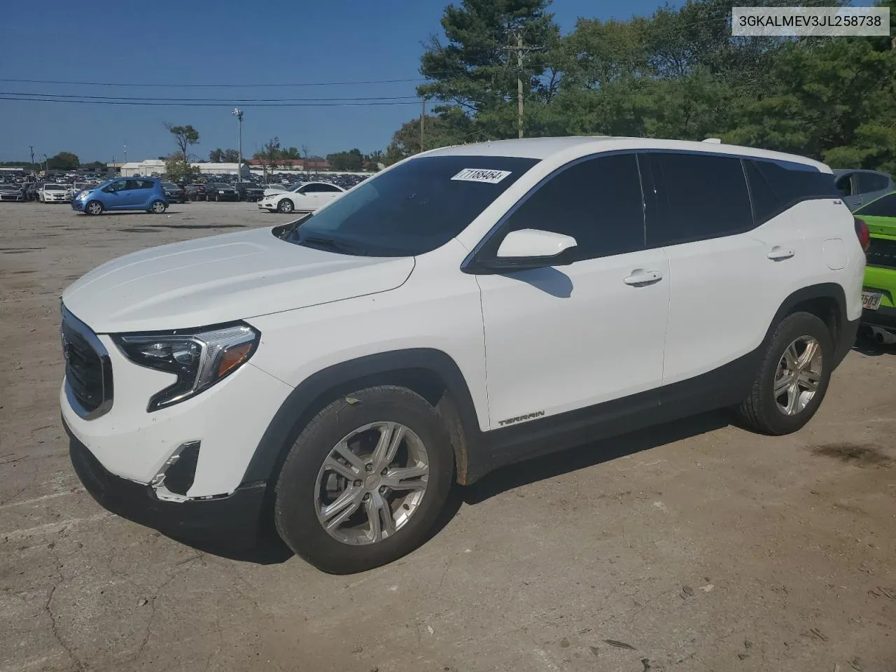 2018 GMC Terrain Sle VIN: 3GKALMEV3JL258738 Lot: 71188464