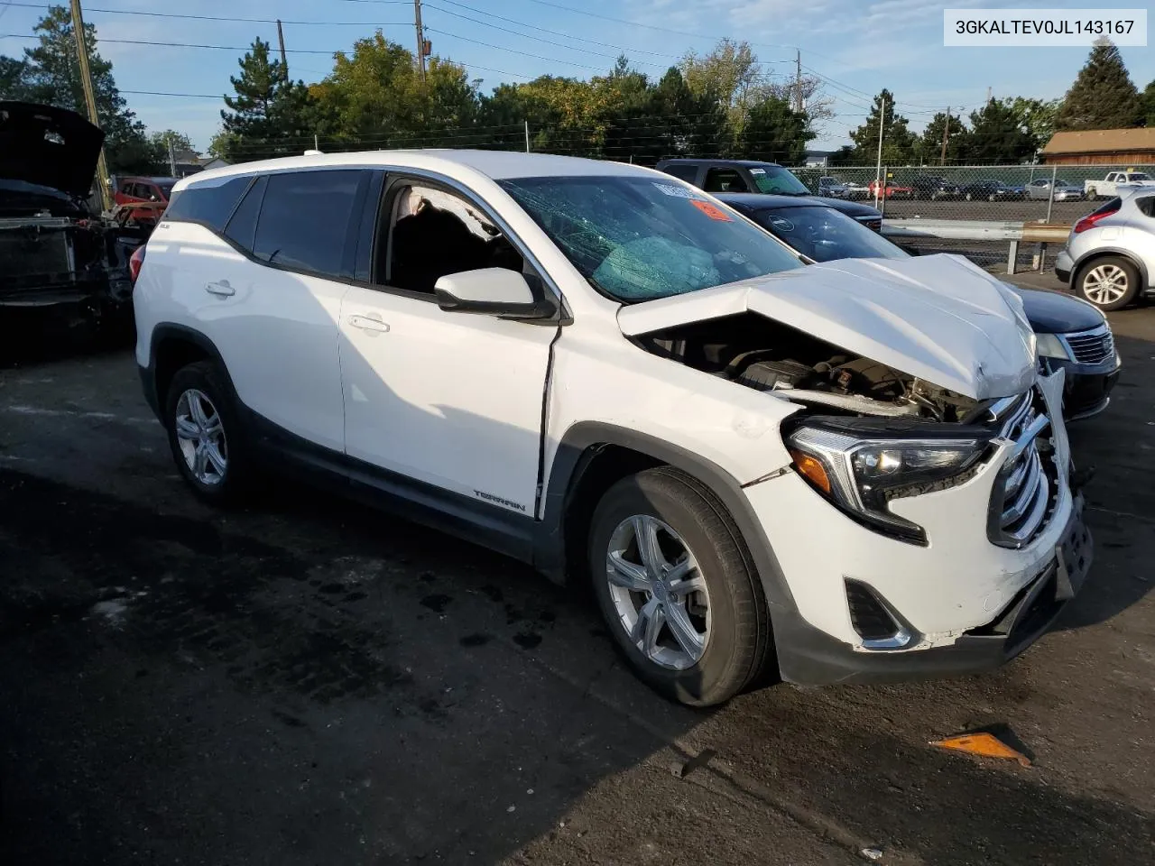 2018 GMC Terrain Sle VIN: 3GKALTEV0JL143167 Lot: 71275164