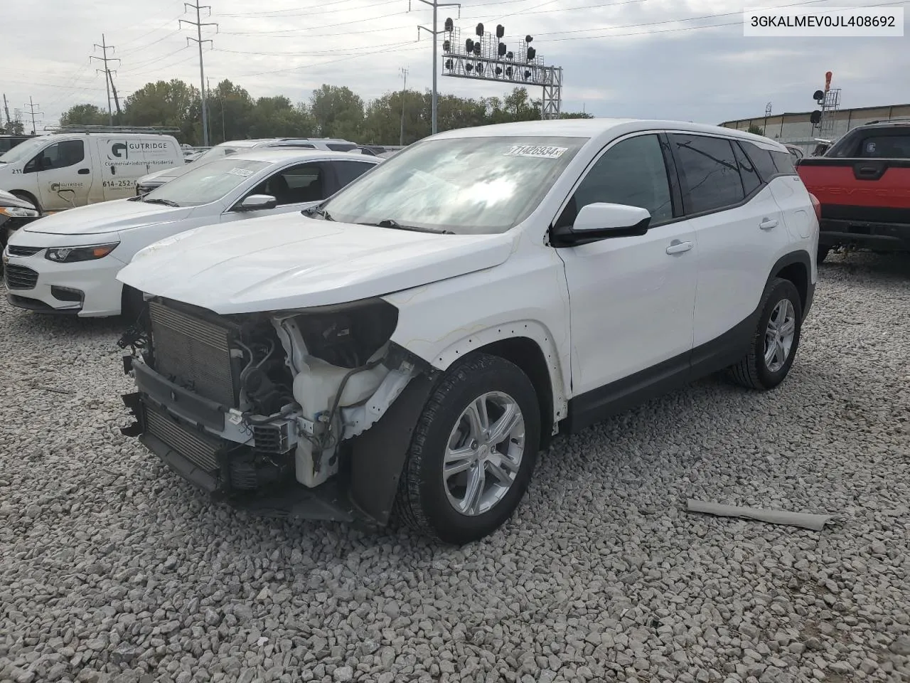 2018 GMC Terrain Sle VIN: 3GKALMEV0JL408692 Lot: 71426934