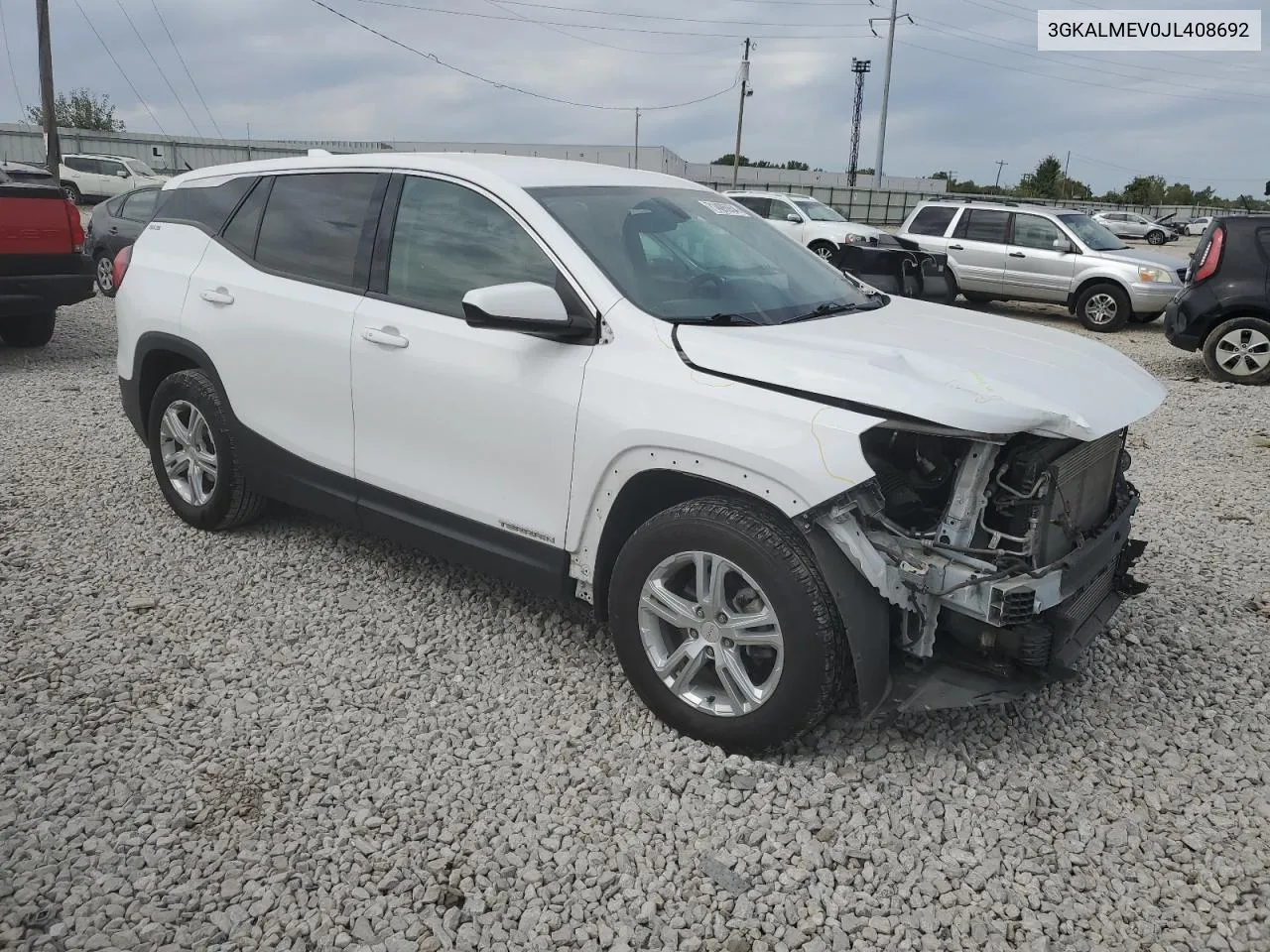 2018 GMC Terrain Sle VIN: 3GKALMEV0JL408692 Lot: 71426934