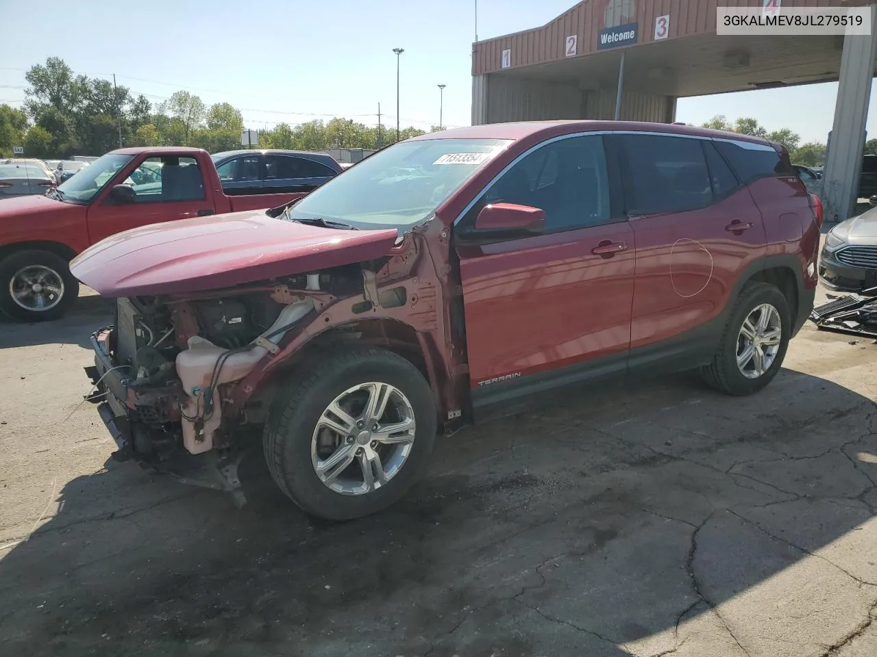 2018 GMC Terrain Sle VIN: 3GKALMEV8JL279519 Lot: 71513354