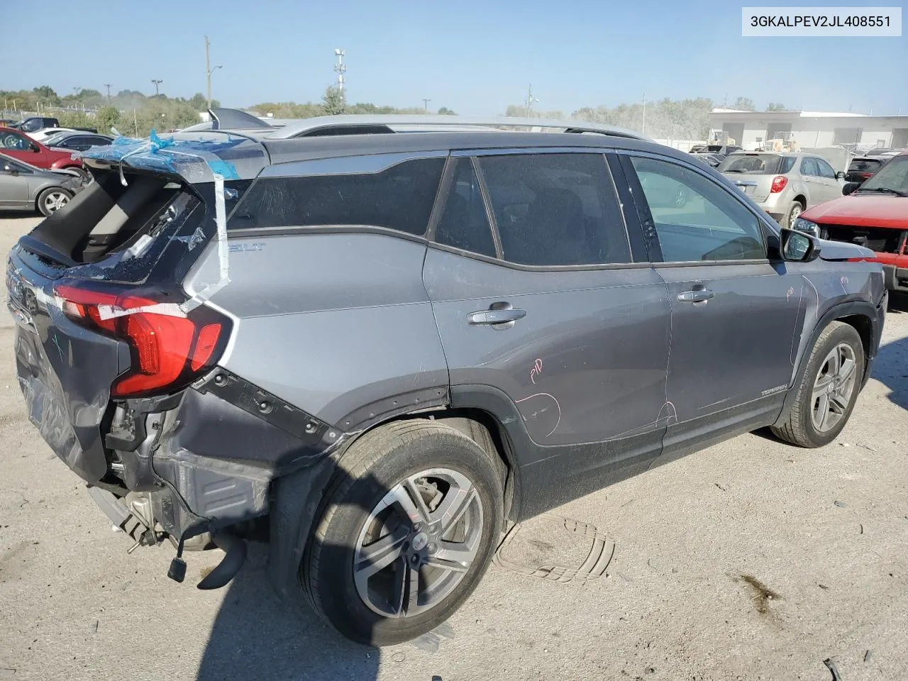 2018 GMC Terrain Slt VIN: 3GKALPEV2JL408551 Lot: 71702164