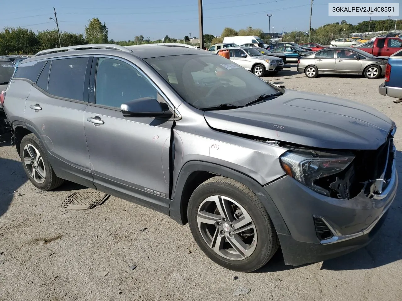 2018 GMC Terrain Slt VIN: 3GKALPEV2JL408551 Lot: 71702164