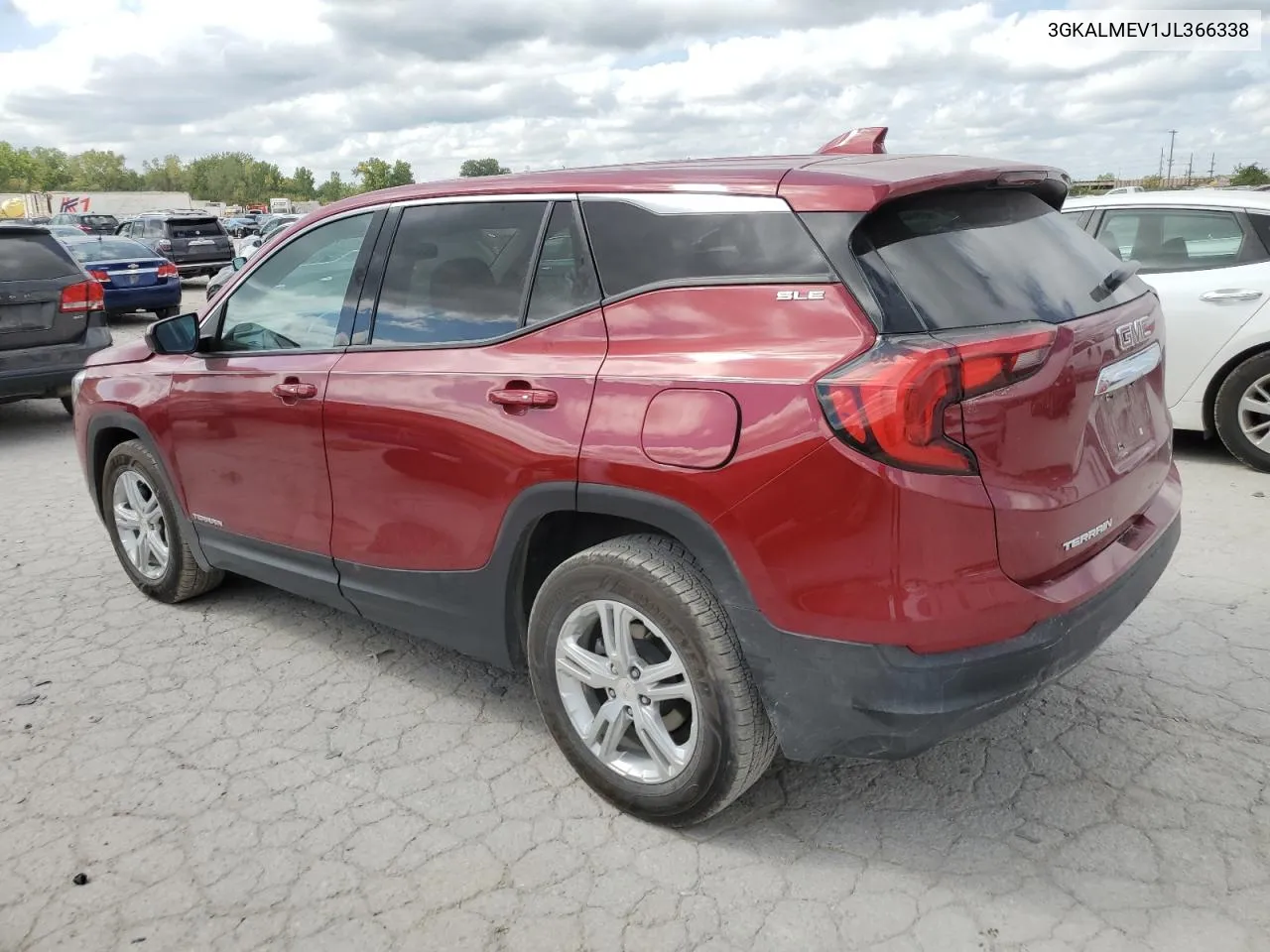 2018 GMC Terrain Sle VIN: 3GKALMEV1JL366338 Lot: 71977384