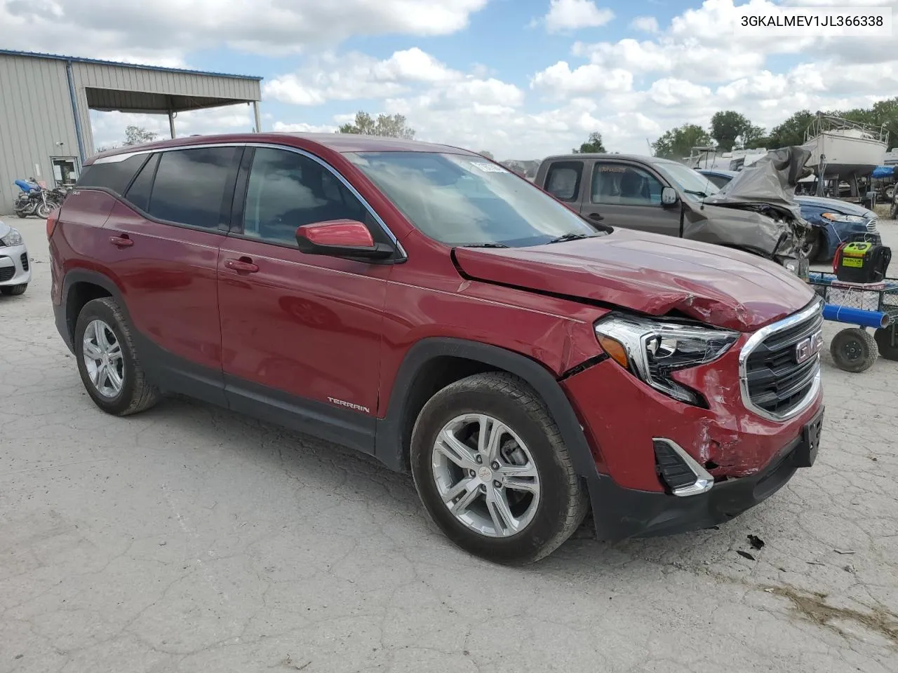 2018 GMC Terrain Sle VIN: 3GKALMEV1JL366338 Lot: 71977384