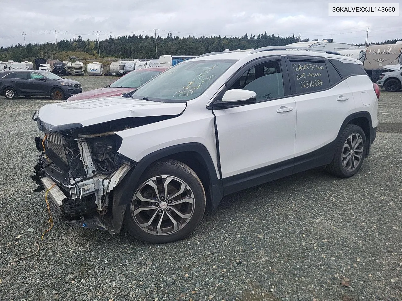 2018 GMC Terrain Slt VIN: 3GKALVEXXJL143660 Lot: 72316584