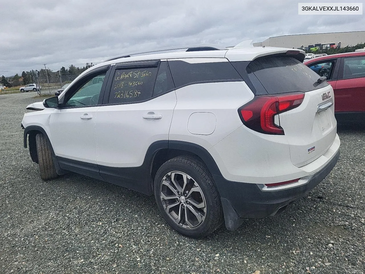 2018 GMC Terrain Slt VIN: 3GKALVEXXJL143660 Lot: 72316584