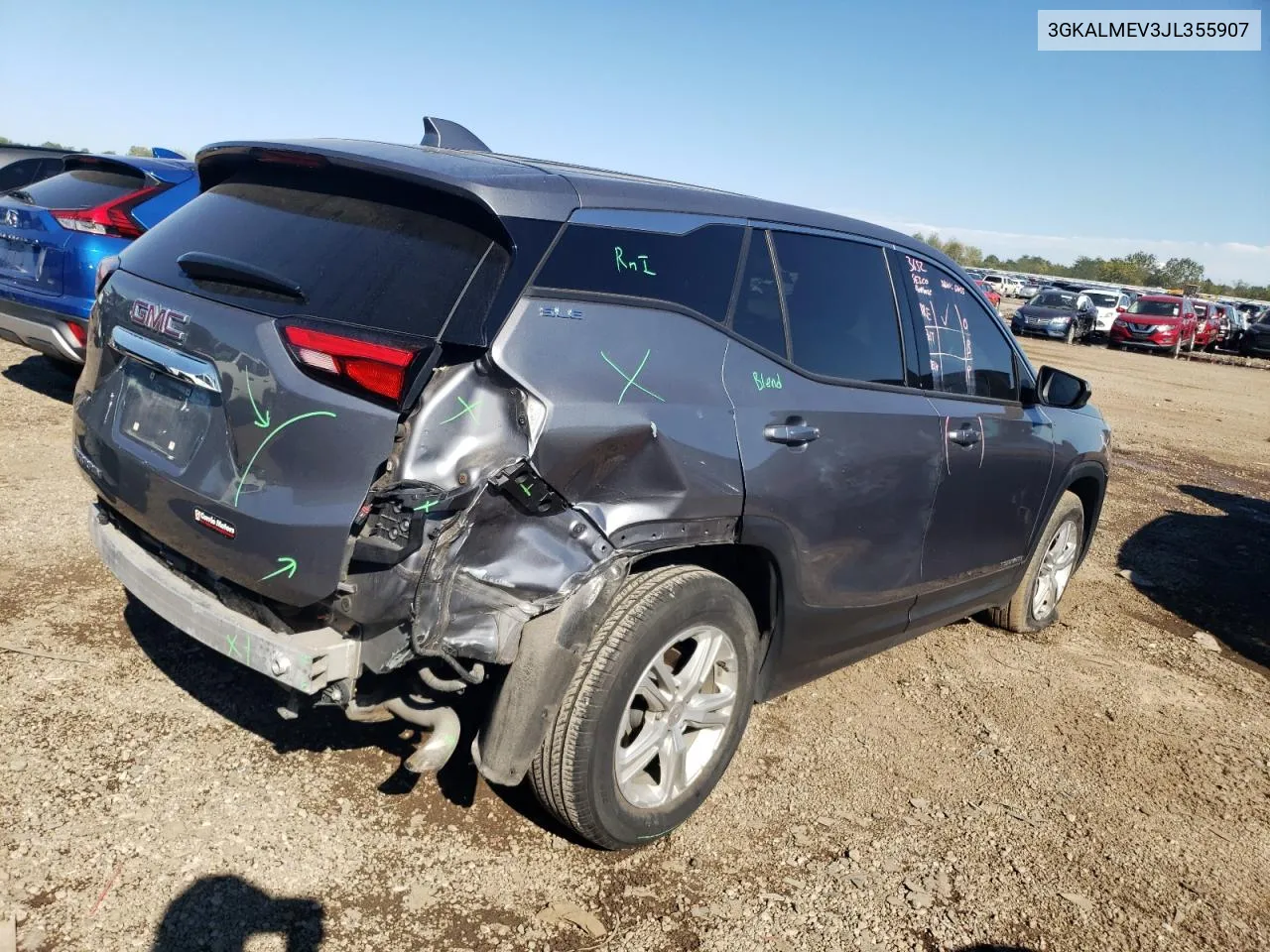 2018 GMC Terrain Sle VIN: 3GKALMEV3JL355907 Lot: 72323164