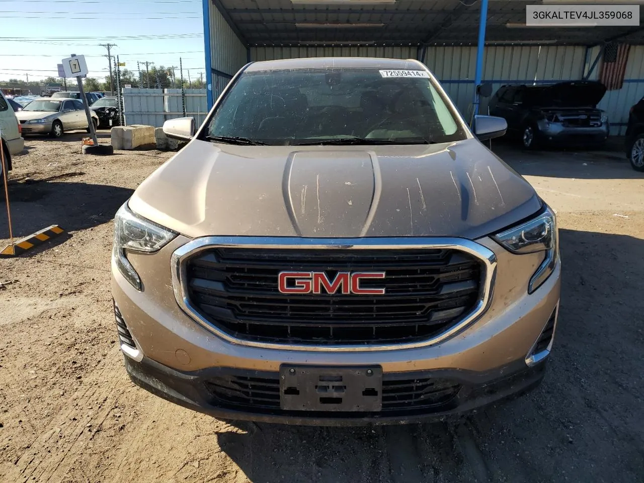 2018 GMC Terrain Sle VIN: 3GKALTEV4JL359068 Lot: 72559414