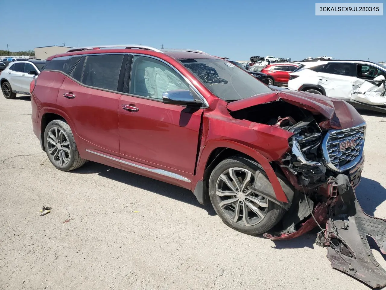 2018 GMC Terrain Denali VIN: 3GKALSEX9JL280345 Lot: 73575094