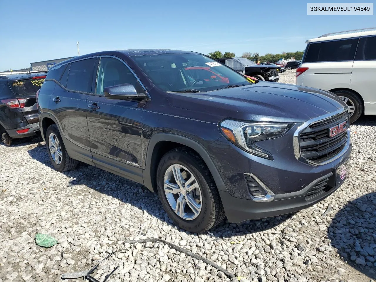 2018 GMC Terrain Sle VIN: 3GKALMEV8JL194549 Lot: 74279124