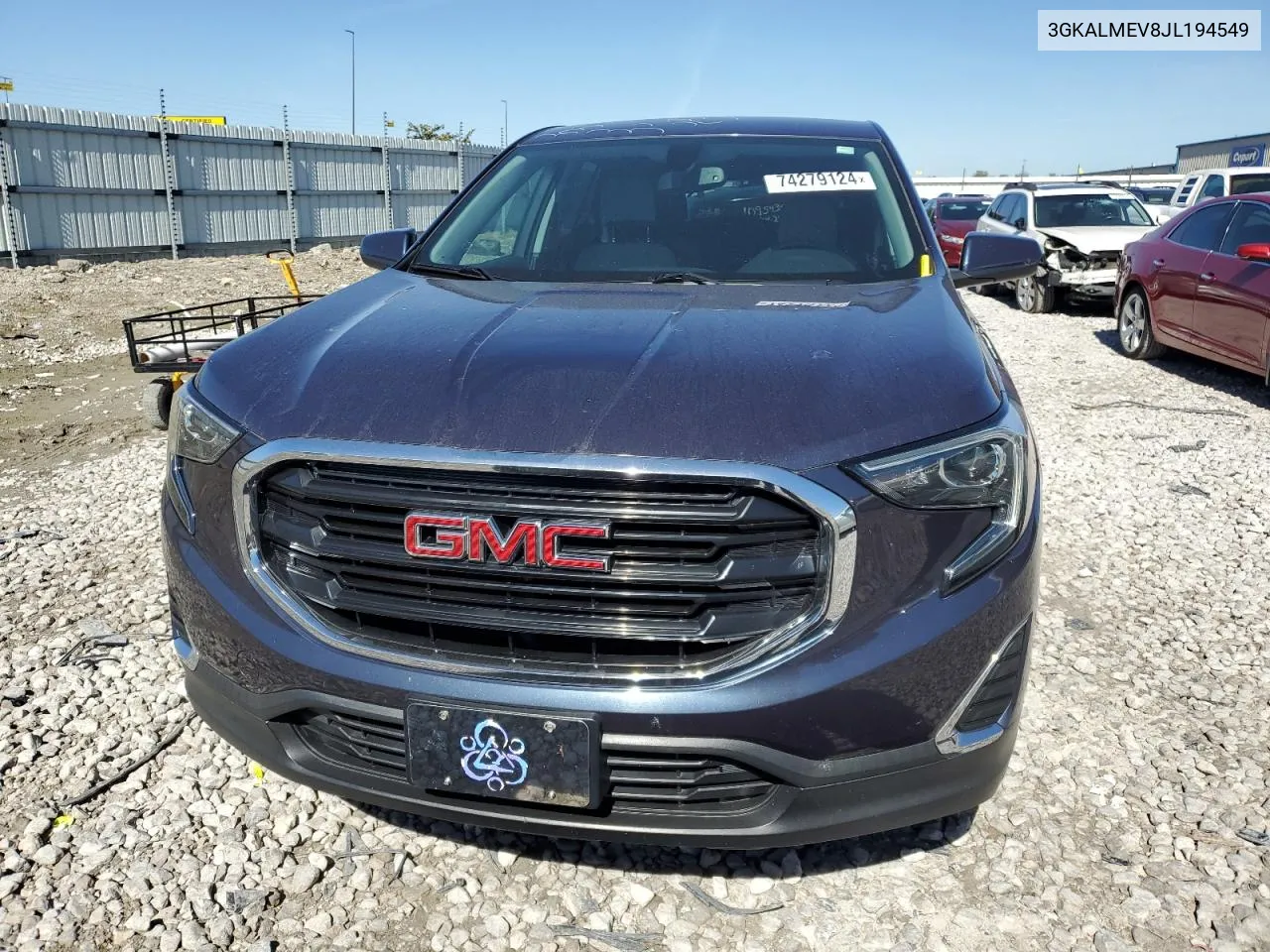 2018 GMC Terrain Sle VIN: 3GKALMEV8JL194549 Lot: 74279124