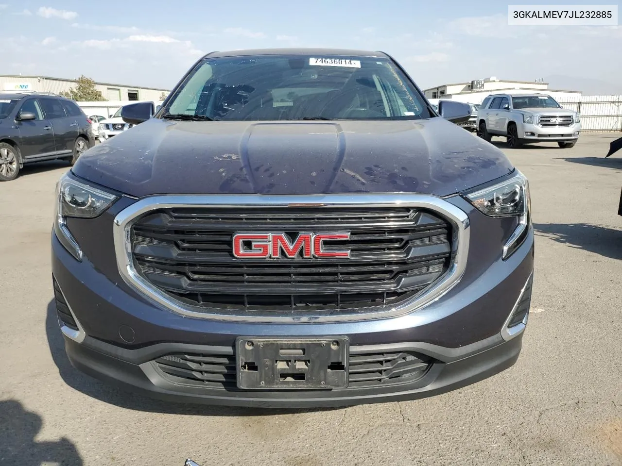 2018 GMC Terrain Sle VIN: 3GKALMEV7JL232885 Lot: 74636014