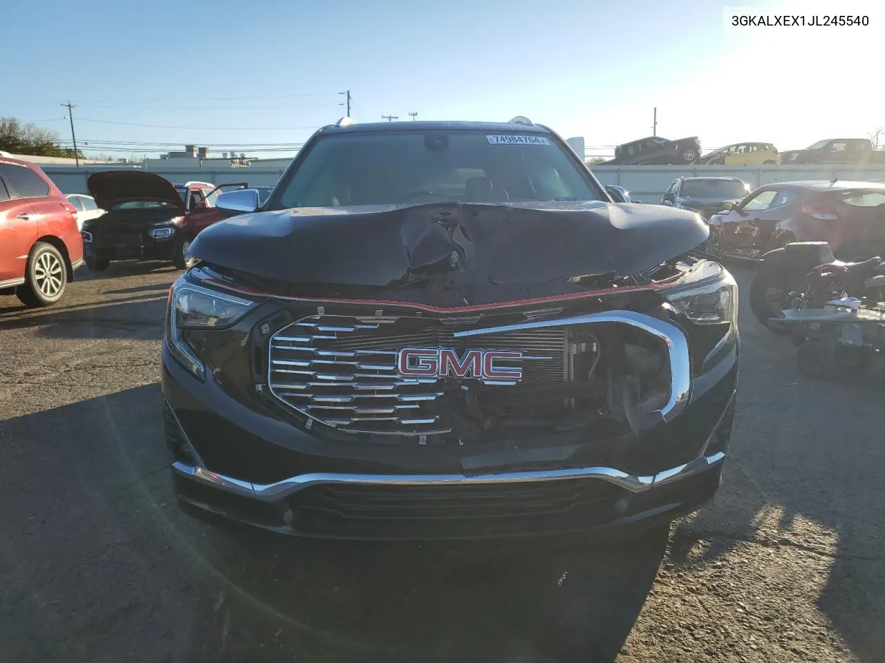 2018 GMC Terrain Denali VIN: 3GKALXEX1JL245540 Lot: 74984764