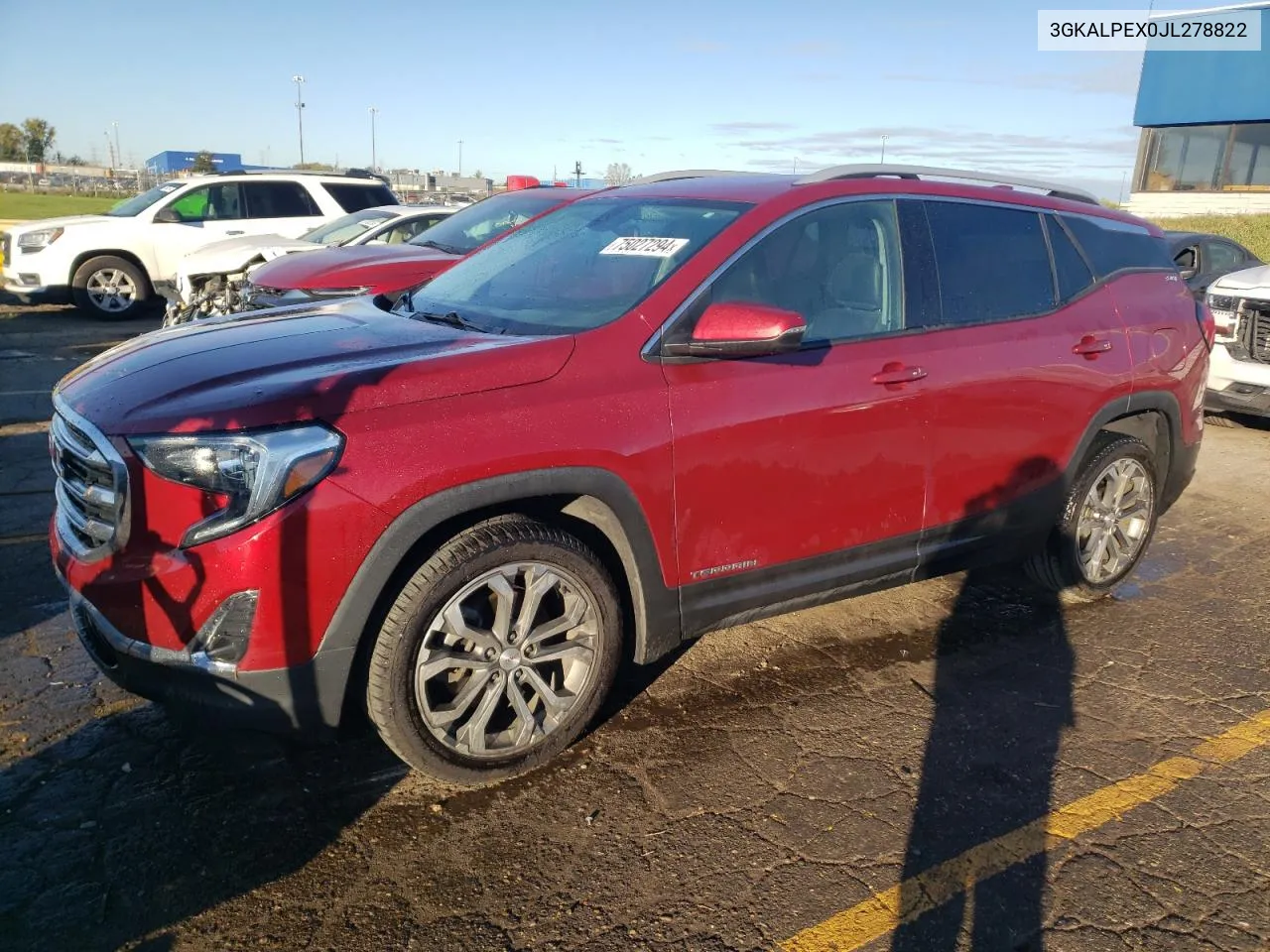 2018 GMC Terrain Slt VIN: 3GKALPEX0JL278822 Lot: 75027294